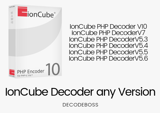 ioncube decoder to decode php 7